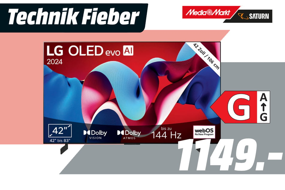 42-Zoll LG-Fernseher für 1.149 Euro.