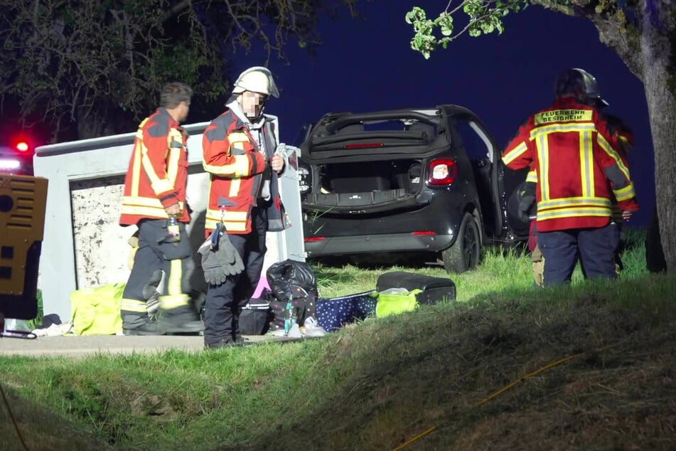 Auch die Feuerwehr Besigheim war vor Ort.