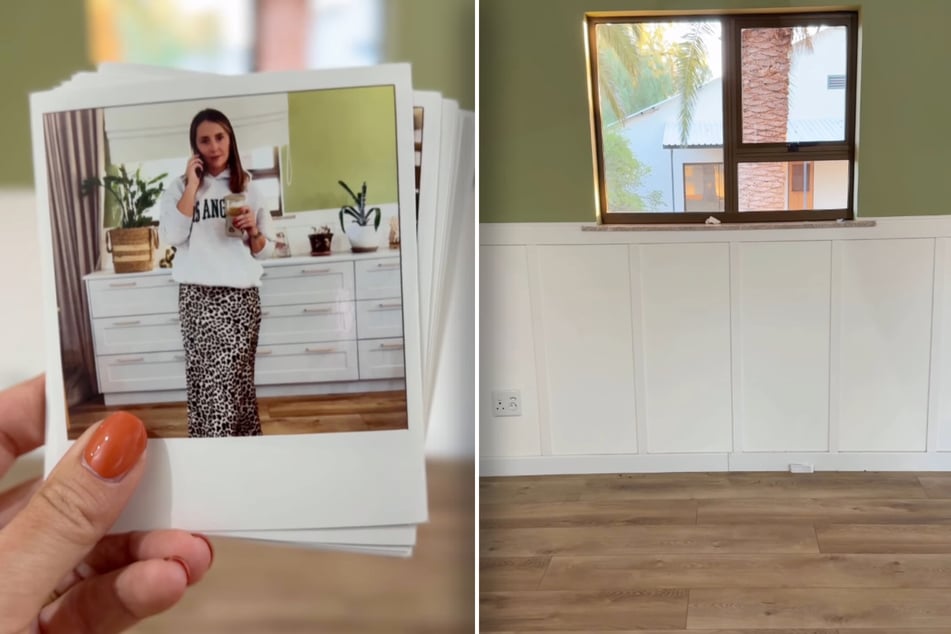 Vorher-Nachher-Vergleich: Aus Anna Heisers Zuhause ist nun wieder ein leeres Haus geworden.