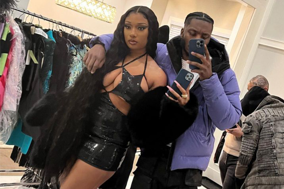 Pardison Fontaine shared his own personal shots with girlfriend Megan Thee Stallion to mark their two year anniversary.