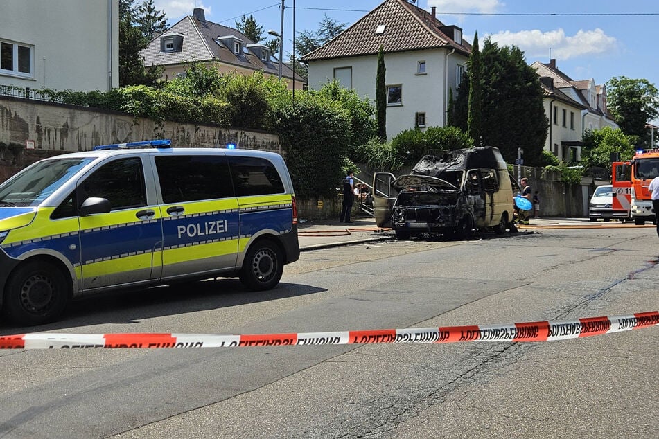 Die Polizei sicherte die Umgebung ab.