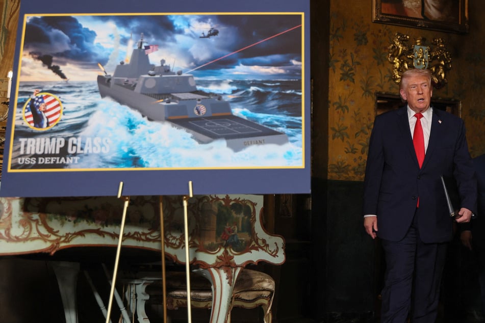 President Donald Trump broke with convention by announcing a new class of warships that will be named after himself.