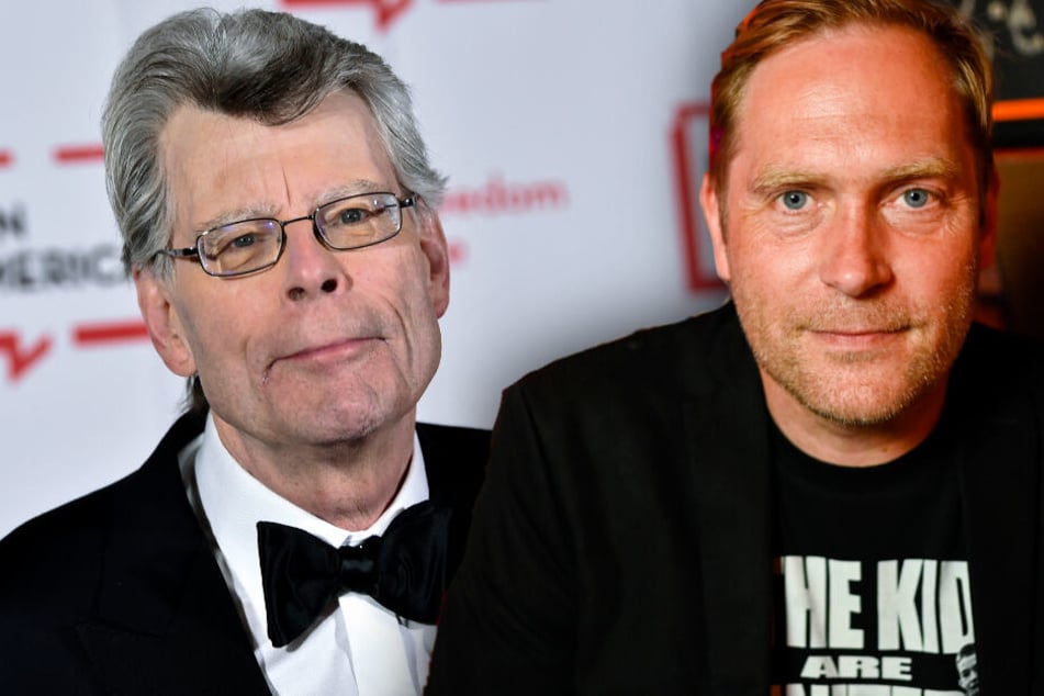Thees Uhlmann (r.) hat auf seinem aktuellen Album eine Hommage an Stephen King (l.) verfasst. (Bildmontage)