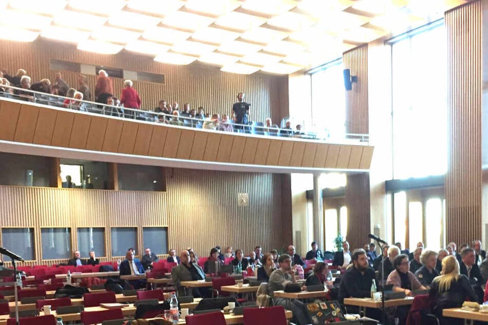 Gähnende Leere: Die Linken haben am Donnerstag aus Protest den Stadtrats-Saal verlassen.