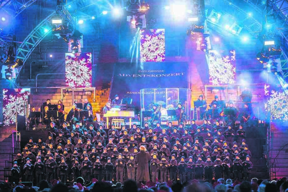 Rund 25.000 Besucher freuen sich jährlich über das Adventskonzert im Dynamo-Stadion.