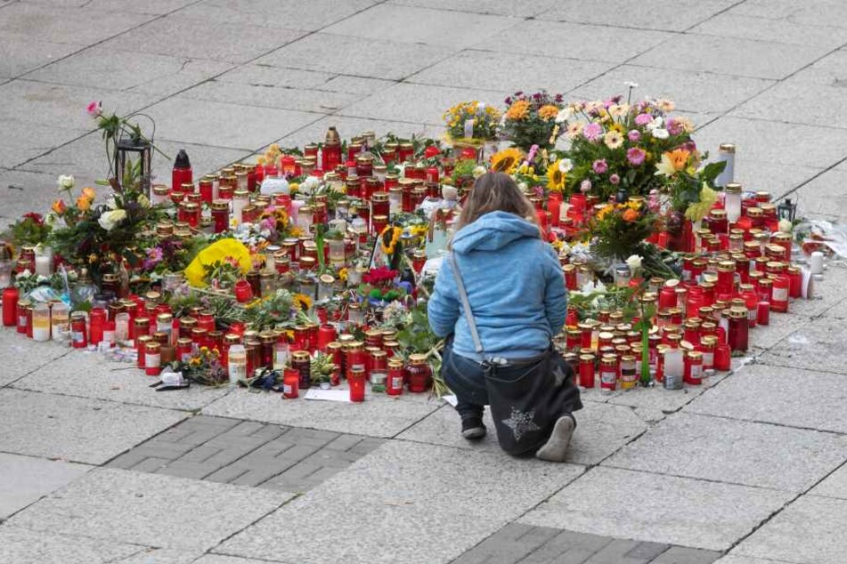 Der Trauerort in Chemnitz.