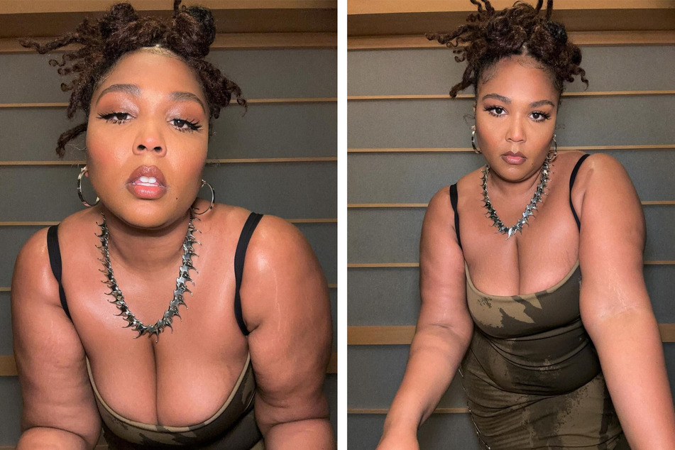 Lizzo dropped another new series of photos on Tuesday with the caption, "Keep yo foot on they necks all year."