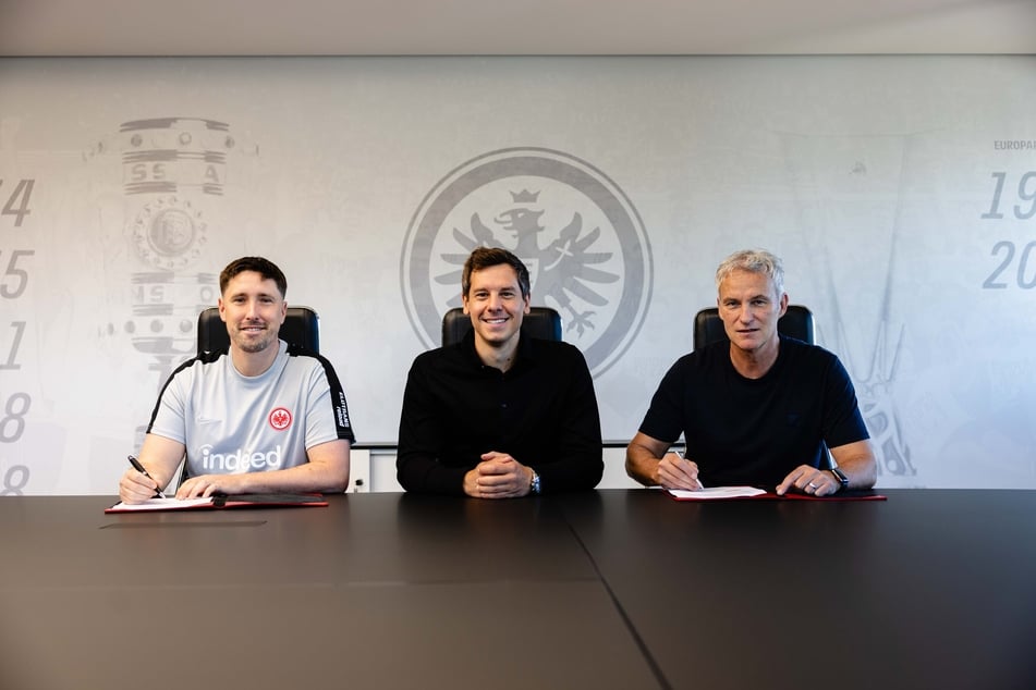 Jan Fießer (37, l.) und Xaver Zembrod (57, r.) verstärken ab sofort das Trainerteam der Frankfurter Eintracht.