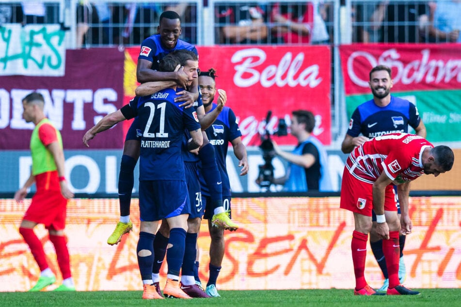 Die Kicker von Hertha BSC feierten ihren ersten Saisonsieg.