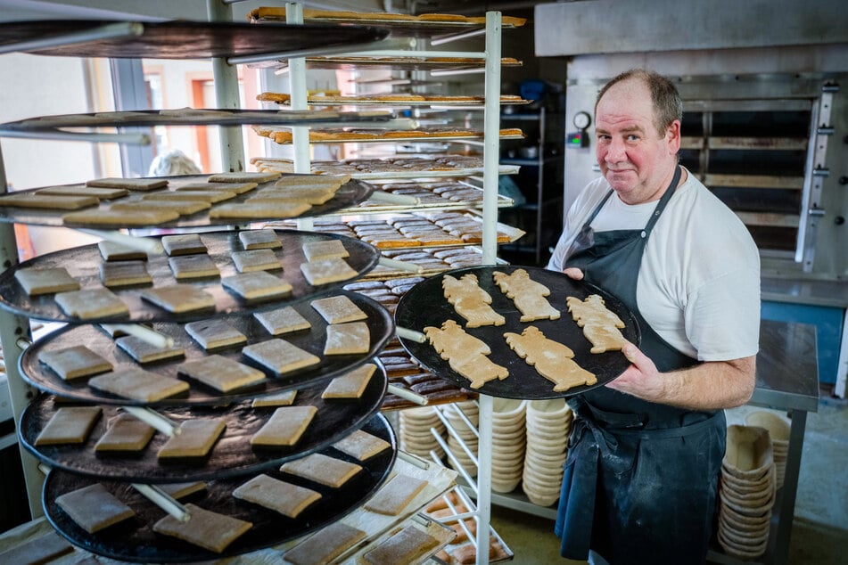 In der Backstube von Thomas Unger (58) entstehen die "Echten Wildenfelser Pfefferkuchen".