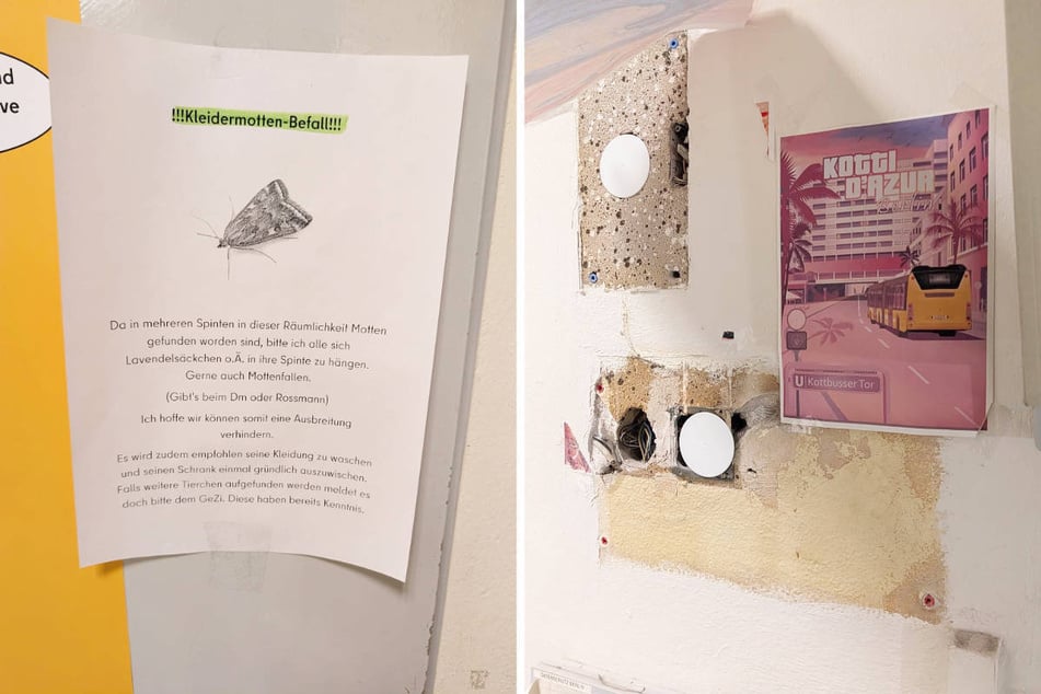 Eine Mottenplage und mangelhaft isolierte Elektrik sind nur zwei von vielen Problemen, mit denen sich die Beamten Tag für Tag herumplagen müssen.