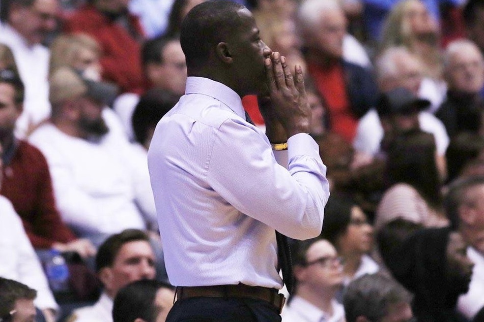 Dayton Flyers head coach Anthony Grant watched his side pull off an upset against the Kansas Jayhawks.