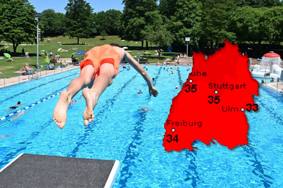 Bei dieswöchigen Höchstwerten von bis zu 35 Grad ist Schwimmbadwetter angesagt.