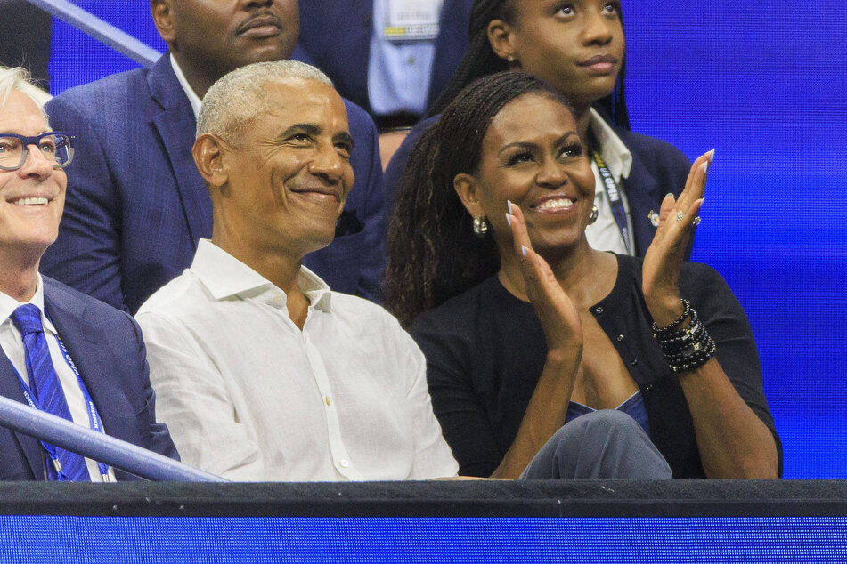 Barack Obama (62) und seine Frau Michelle (59) besuchten die Night Session bei den US Open am Montagabend.