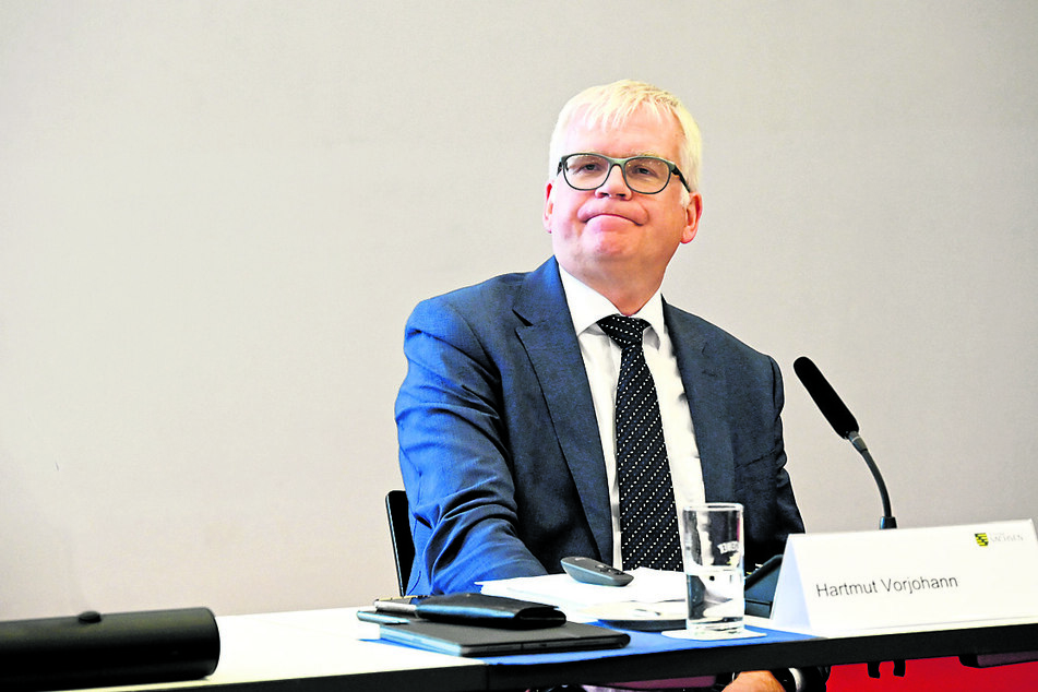 Muss viel Kritik einstecken für seinen Haushaltsentwurf: Finanzminister Hartmut Vorjohann (59, CDU).