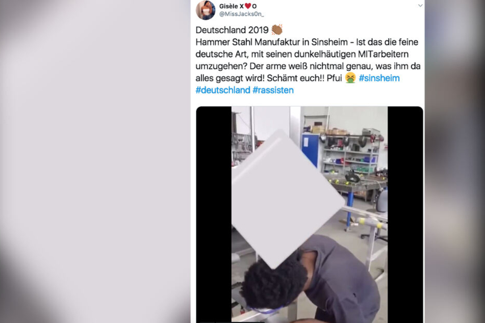 Ein Screenshot eines Tweets in dem das Video eingebunden ist.