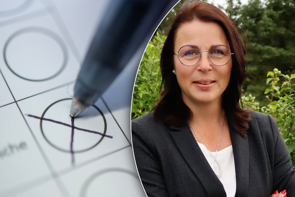 Antje Ruhland-Führer kann die AfD-Landrätin Brandenburg werden. (Bildmontage)