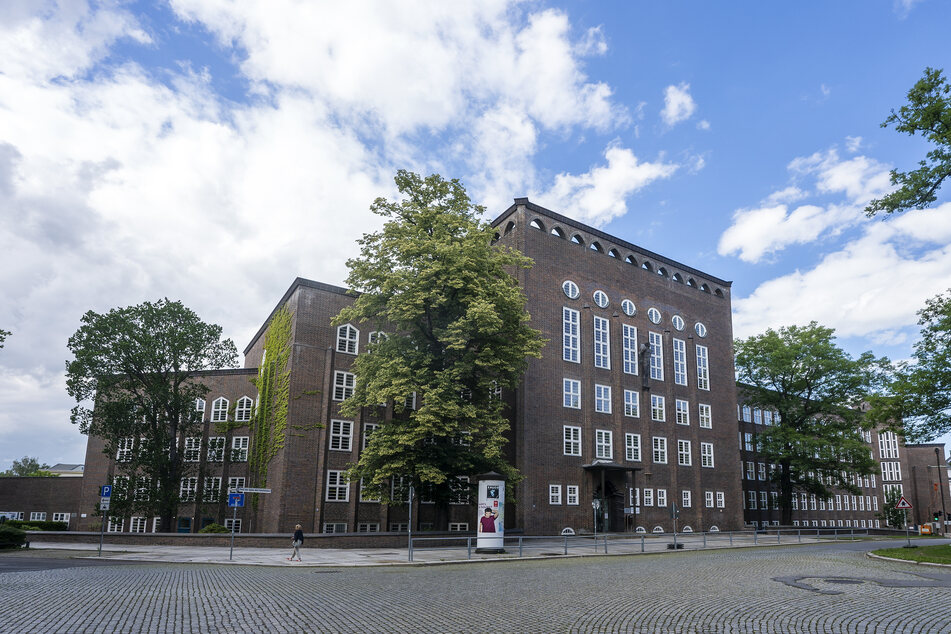 Die Industrieschule in Chemnitz.