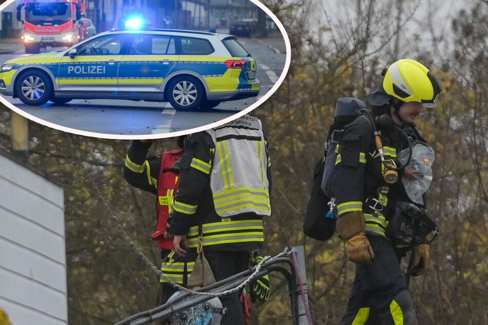 Leipzig: Nachbar bemerkt Rauch: Werkstatt-Brand hält Leipziger Feuerwehr in Atem