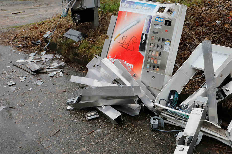 Der Automat wurde bei der Explosion vollkommen zerstört. (Archivbild)