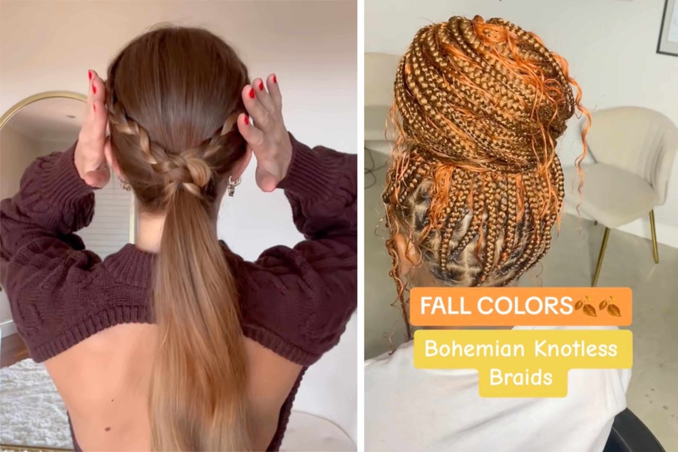 Boho braids are trending this fall.