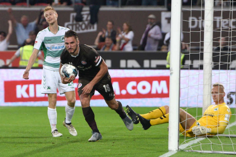 Dimitrios Diamantakos hatte es nach seinem 1:2-Anschlusstreffer eilig.