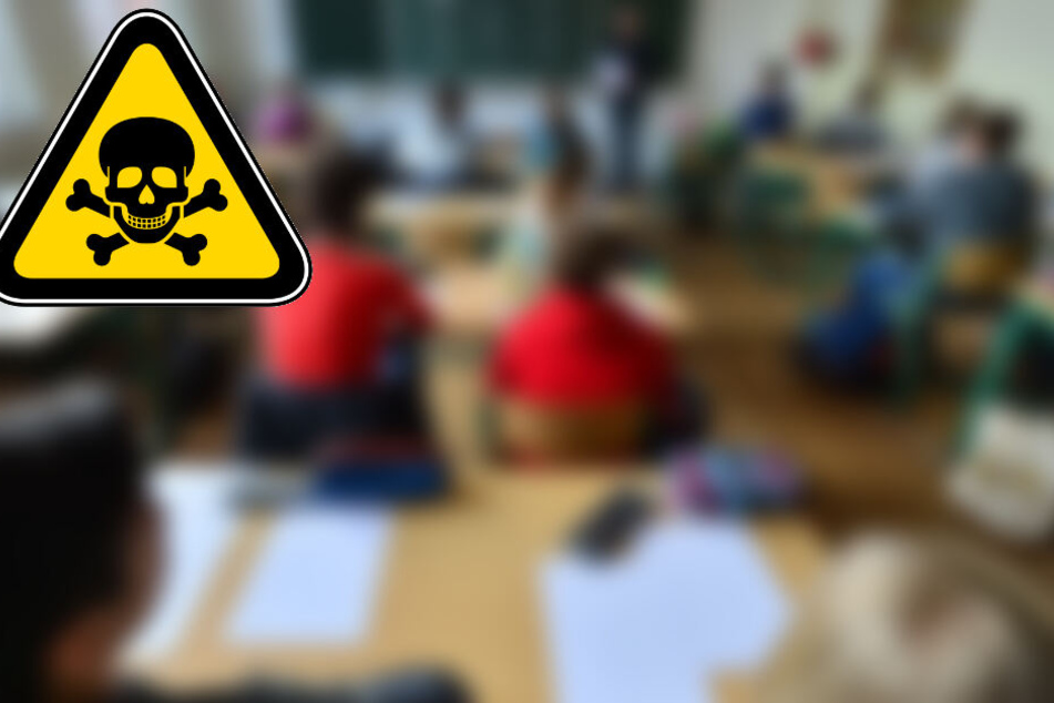 Die Polizei fand in dem Klassenzimmer eine zerbrochene Ampulle mit einer bislang unbekannter Flüssigkeit (Symbolbild).