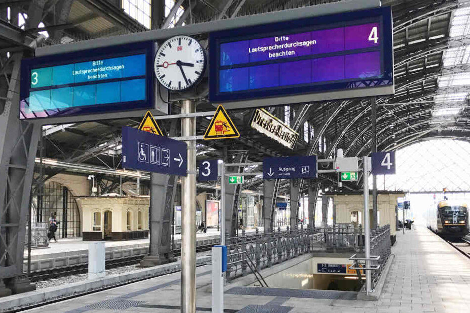 Reisende stehen nächste Woche in Dresden-Neustadt oft vor leeren Gleisen.