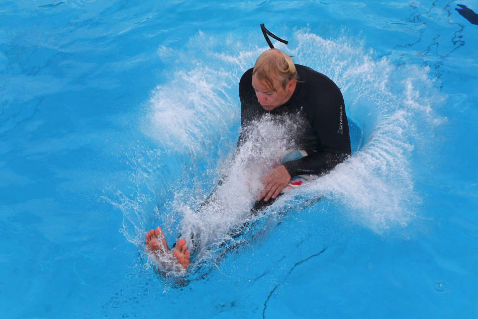 Auch im Freizeitbad in Schweinfurt hat es arschbombenmäßig schon geklatscht.
