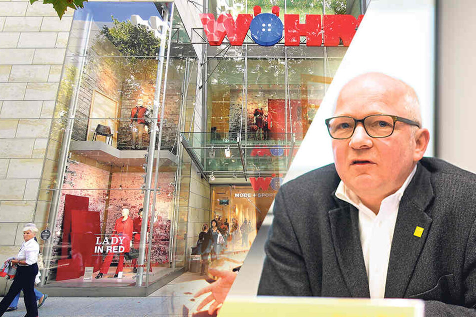 Auch Dresdens City-Manager Jürgen Wolf (55) sorgt sich um die Dresdner Filiale von Wöhrl.