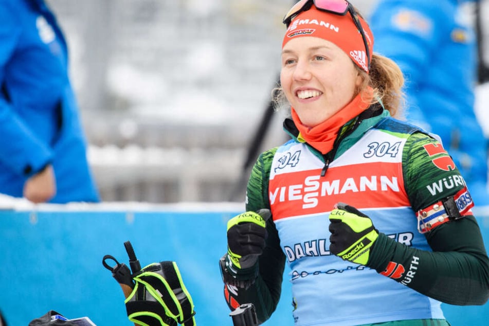 Laura Dahlmeier peilt beim Heim-Weltcup in Ruhpolding das Podest an. (Archivbild)