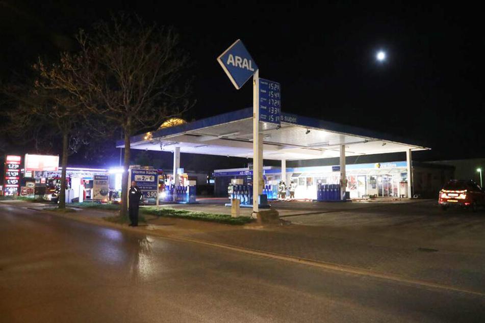 In dieser Tankstelle wurde am Montagmorgen eingebrochen.