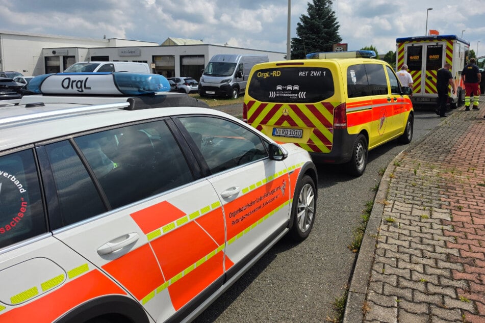 Chemieunfall in Zwickau: Drei Personen im Krankenhaus