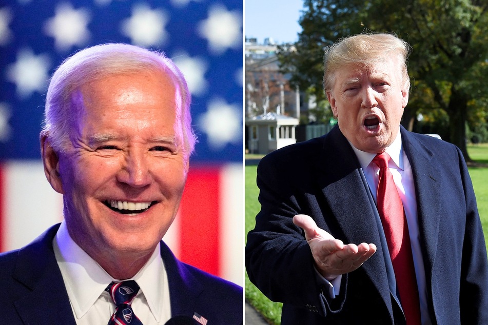 President Joe Biden (l.) recently shrugged off a challenge from his challenger Donald Trump, who has demanded that they debate "immediately."