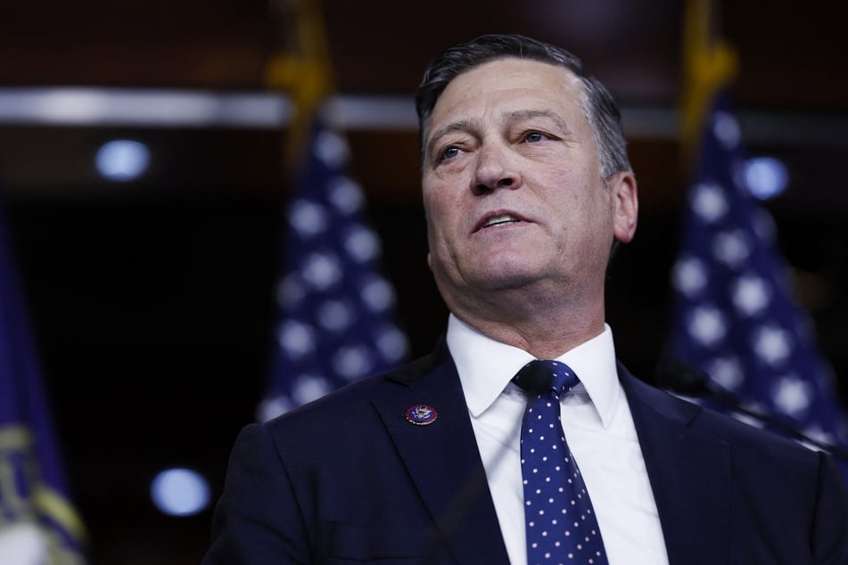 Rep. Ronny Jackson (R-TX) speaks during a press conference on the National Defense Authorization Act (NDAA) with members of the House Freedom Caucus on July 14, 2023 in Washington, DC.