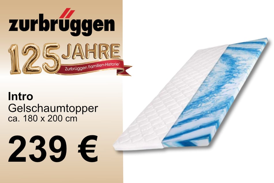 Der Intro Gelschaumtopper für 239 Euro.