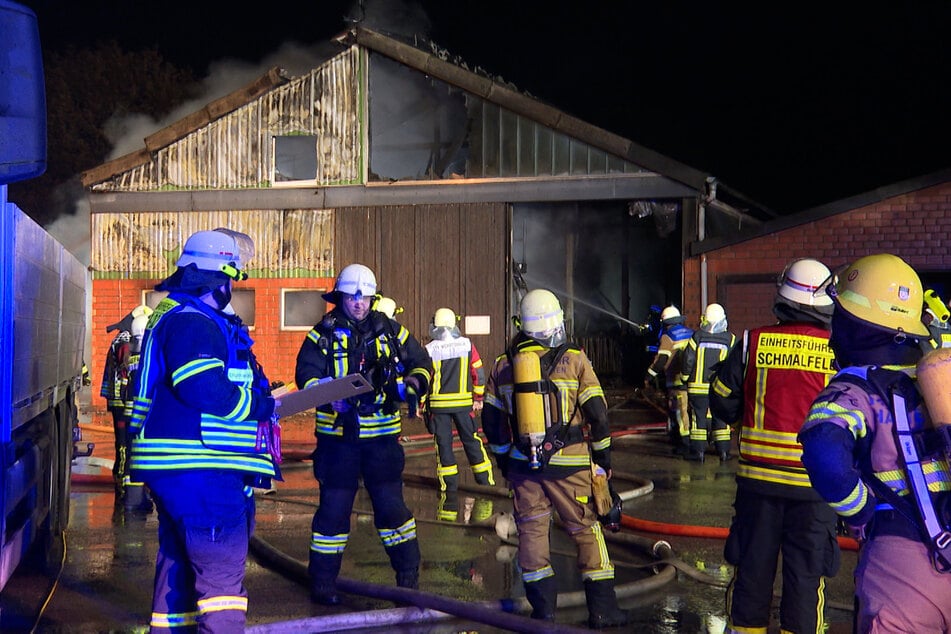 Der Kuhstahl brannte komplett aus.