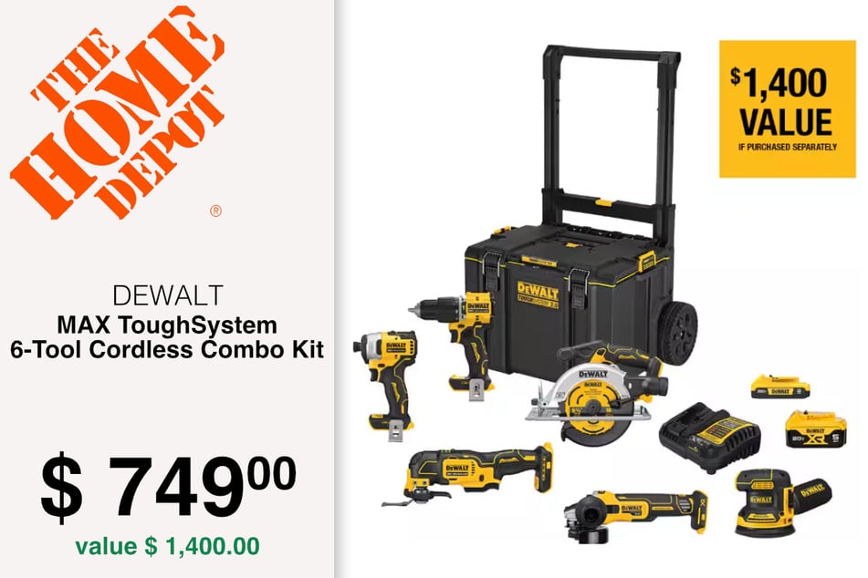 DEWALT MAX ToughSystem 6-Tool Cordless Combo Kit