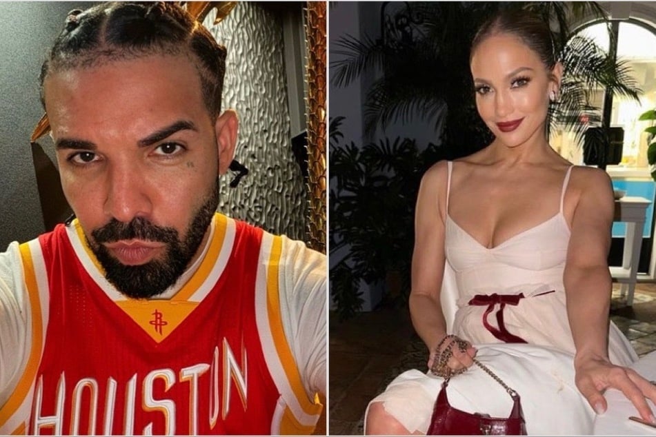 Is Jennifer Lopez moving on from her Ben Affleck divorce with Drake (l.)?