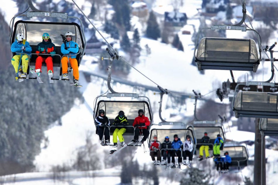 Die Bedingungen in den sächsischen Skigebieten sind derzeit bestens.