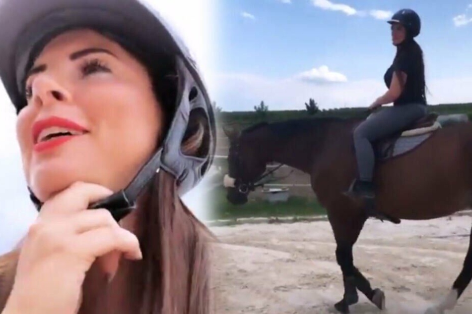 Jenny lässt nach der Trennung von ihrem Hakan ihr altes Hobby Reiten wieder aufleben.