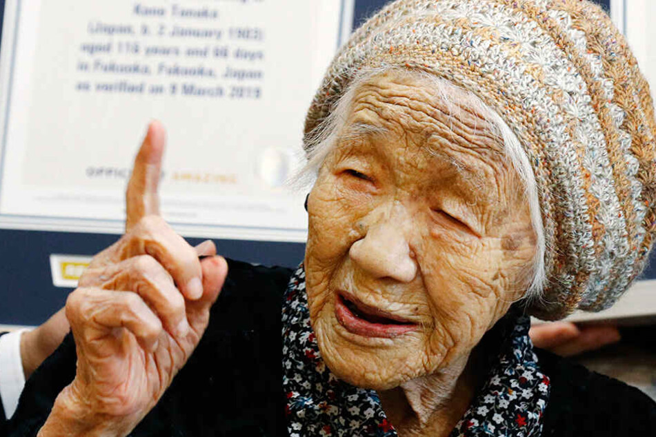 Kane Tanaka (116), der derzeit älteste Mensch der Welt.