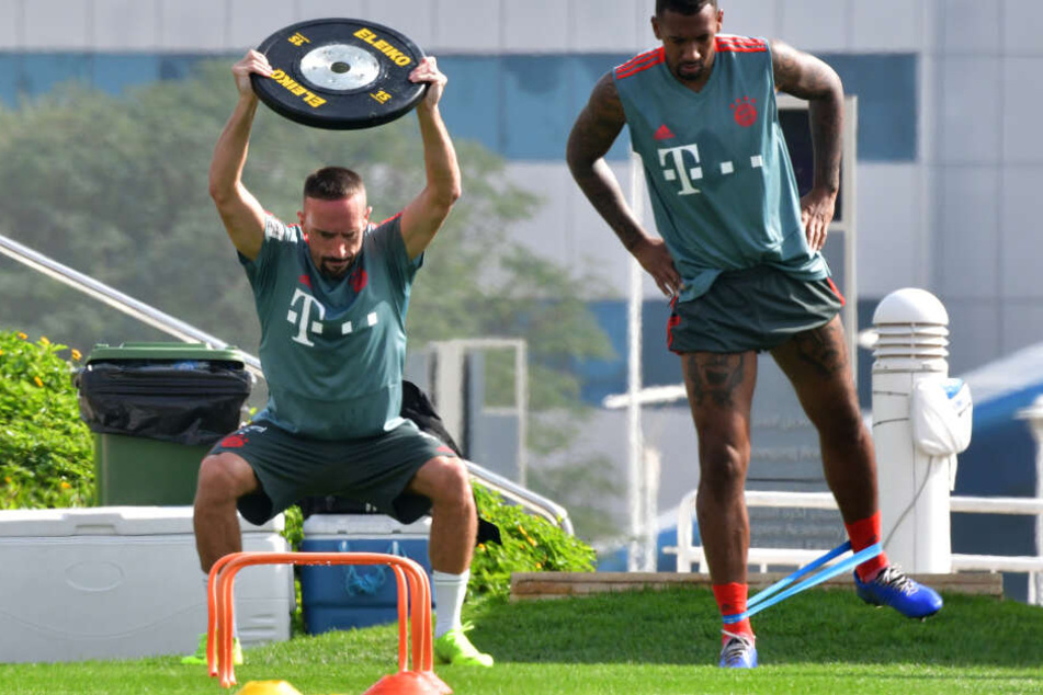 Sie sind nicht mitgeflogen: Ribéry ist Vater geworden, Boateng hat einen Magen-Darm-Infekt. (Archivbild)