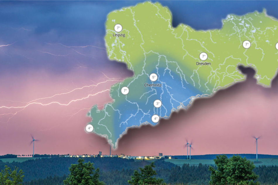 Wetterumschwung in Sachsen: Gefühlt betragen die Temperaturen in den kommenden Nächten auch schon mal 3 Grad.
