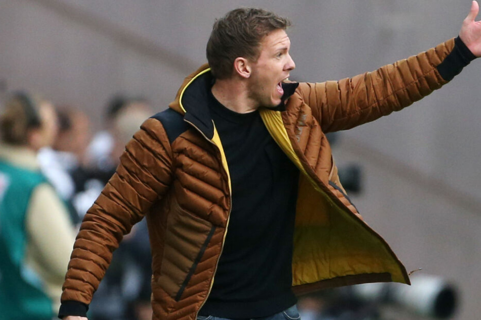 Julian Nagelsmann versuchte an der Seitenlinie alles, damit sein Team die 2:1-Führung über die Ziellinie rettet.