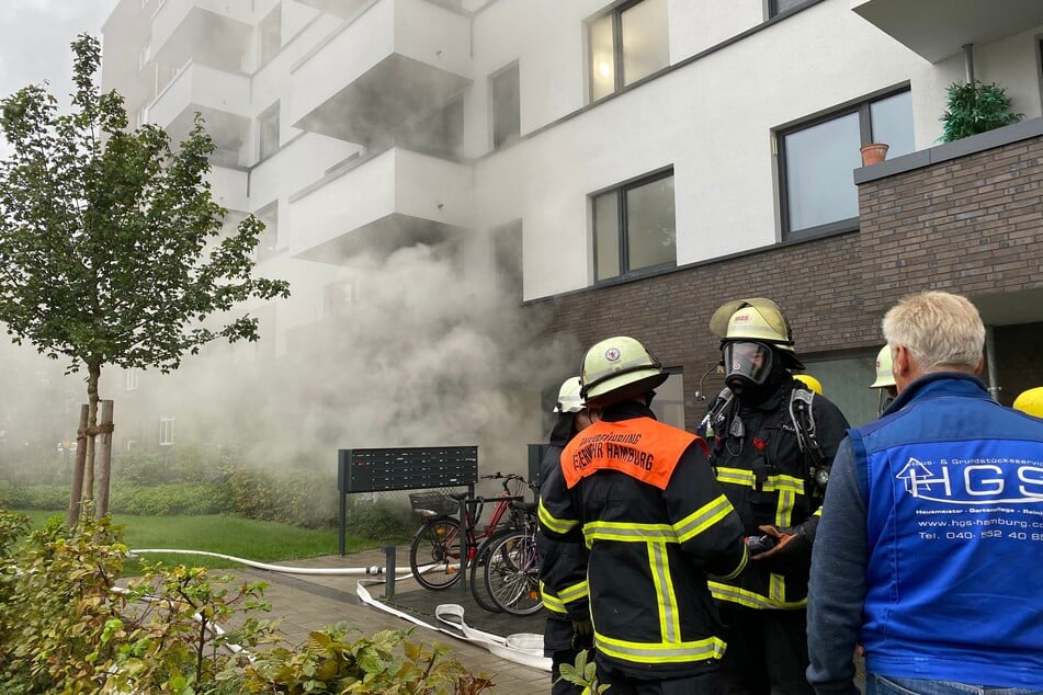 Die Feuerwehr im Einsatz.