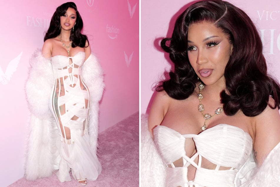 Cardi B attended the 2024 Victoria's Secret Fashion Show in New York City in a stunning gown that left fans shocked.