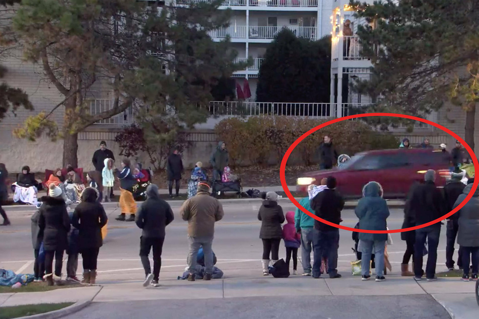 Multiple videos taken by witnesses captured the moment the red SUV sped down the street and into marchers.