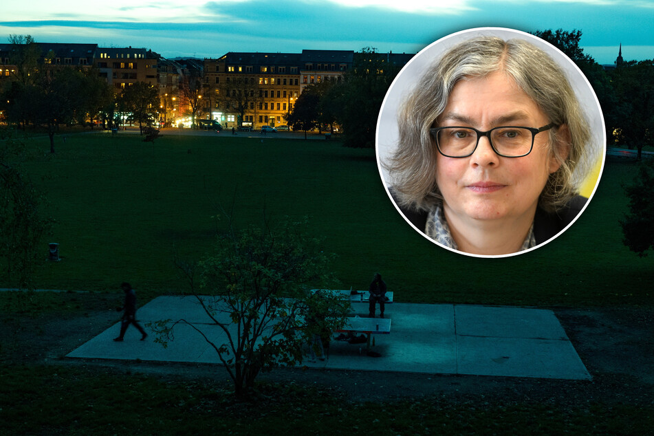 Die (ganz) dunklen Zeiten im Alaunpark sind ab heute vorbei. Umweltbürgermeisterin Eva Jähnigen (57, Grüne) glaubt an ein höheres Sicherheitsgefühl.