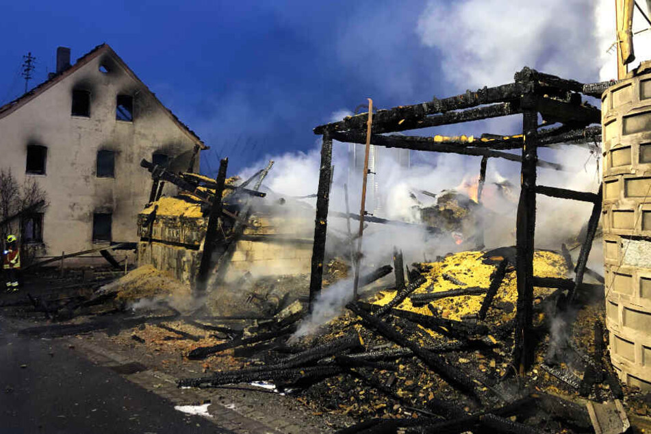 Sechs Personen wurden bei dem Großbrand verletzt.